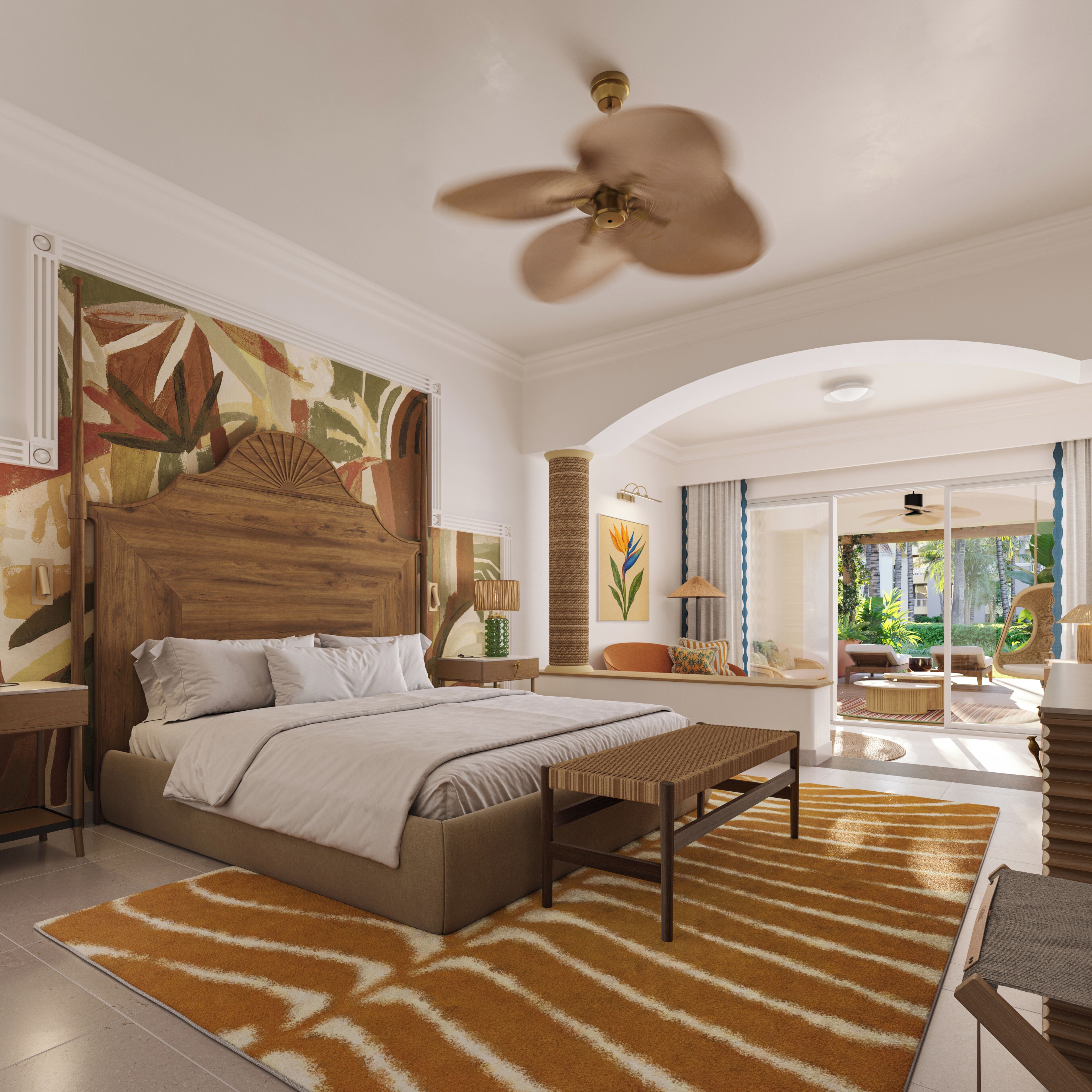 Suite, Pool View (Private Garden) | Down comforters, minibar, in-room safe, desk