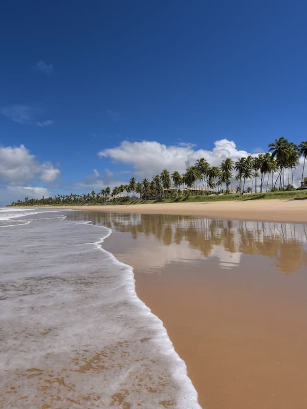 Private beach, beach umbrellas