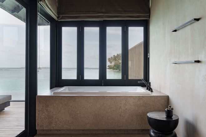Bathroom | Eco-friendly toiletries, hair dryer, bathrobes, slippers