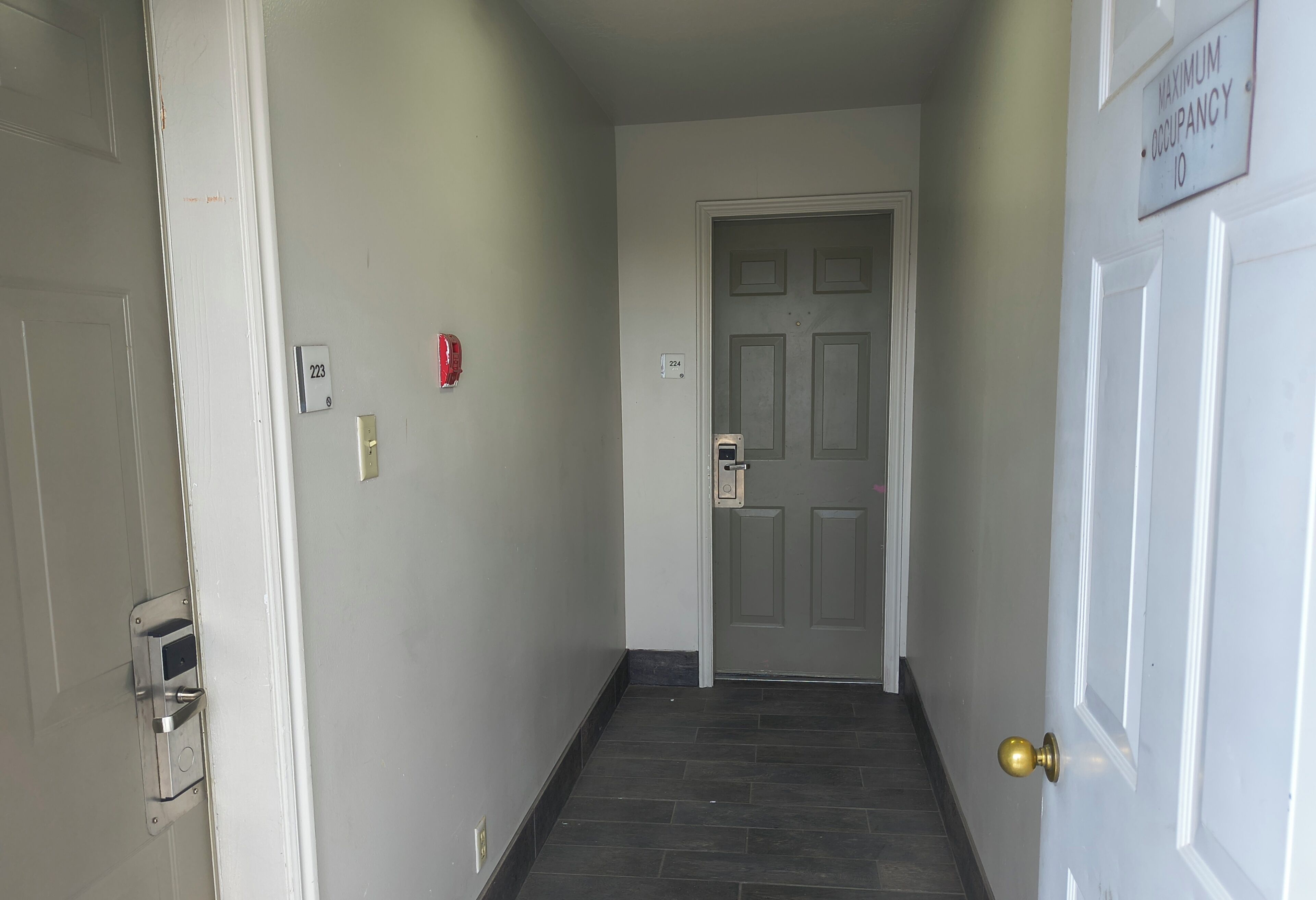 Interior entrance