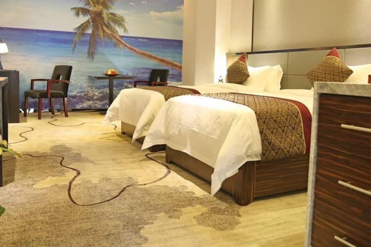 经济双床房(无窗) | 1 多间卧室、客房内保险箱、遮光窗帘、免费 WiFi