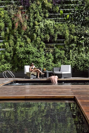 季节性开放的室外游泳池,10:00 至 19:00 开放,日光浴躺椅