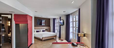 Minibar, in-room safe, desk, blackout curtains