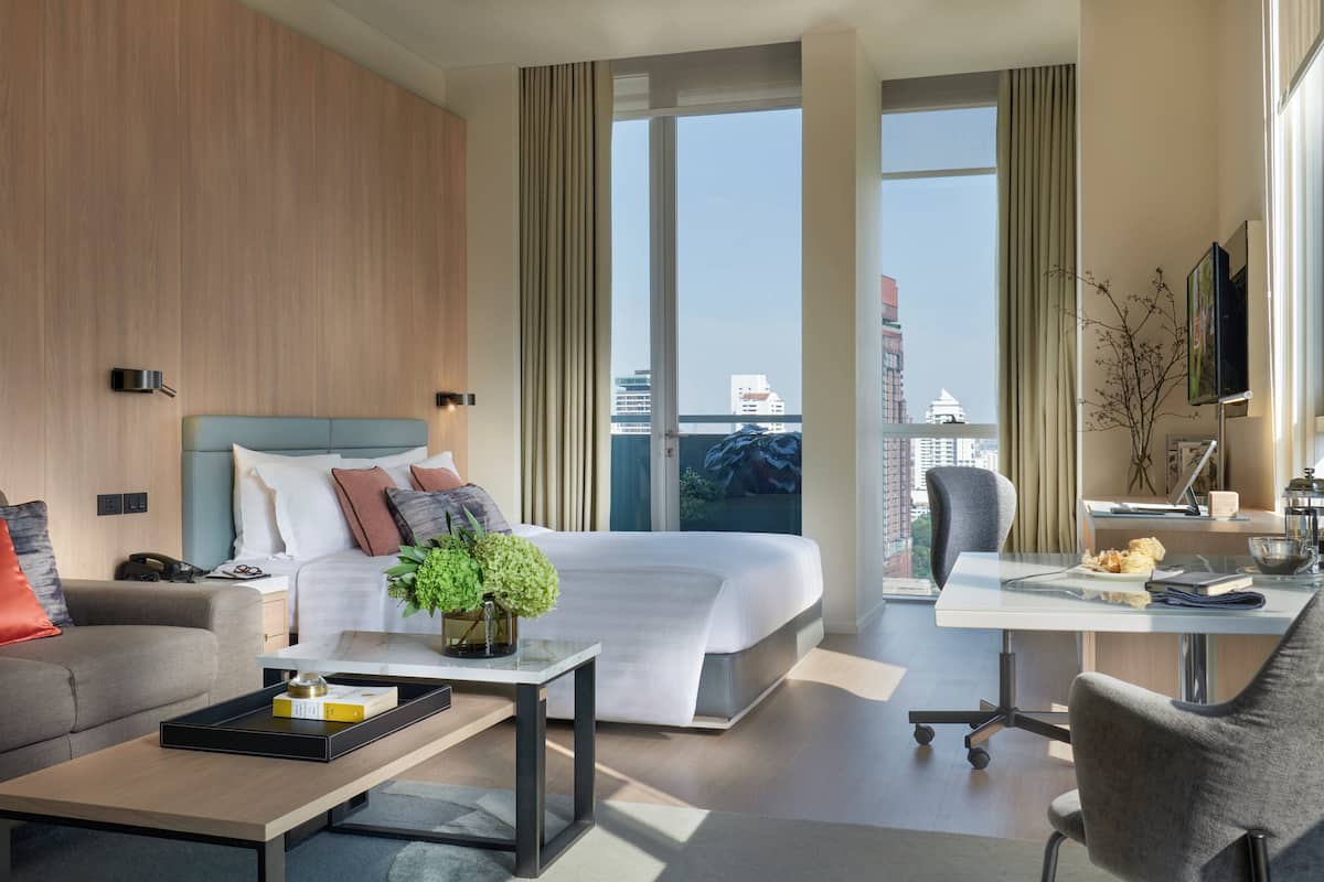 Monolocale Premier | 1 camera, una cassaforte in camera, una scrivania, postazione laptop