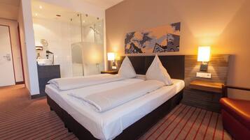 Doppelzimmer | Hochwertige Bettwaren, Select-Comfort-Betten, Minibar, Zimmersafe