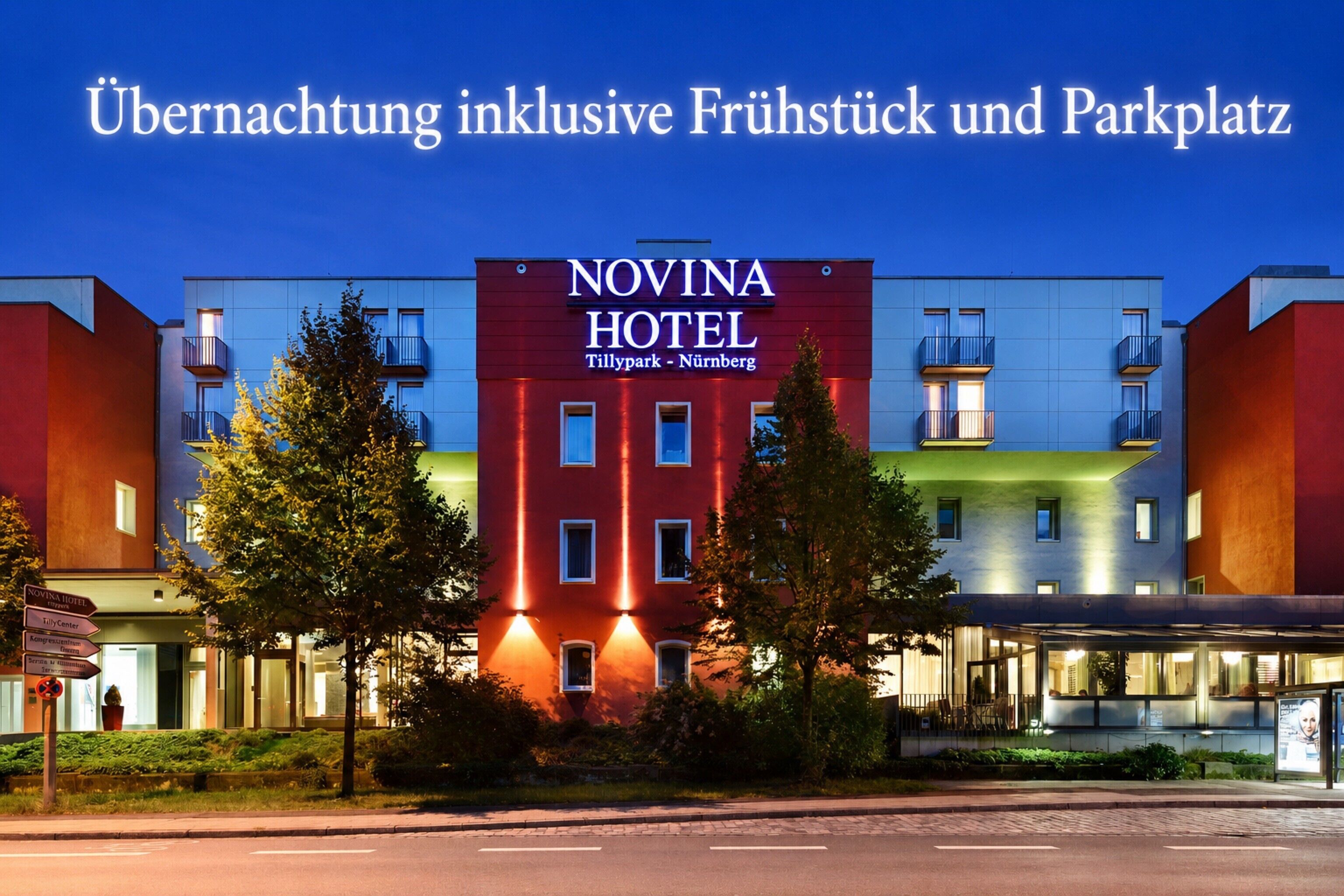Front of property – evening/night