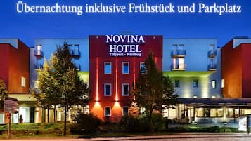 Front of property – evening/night