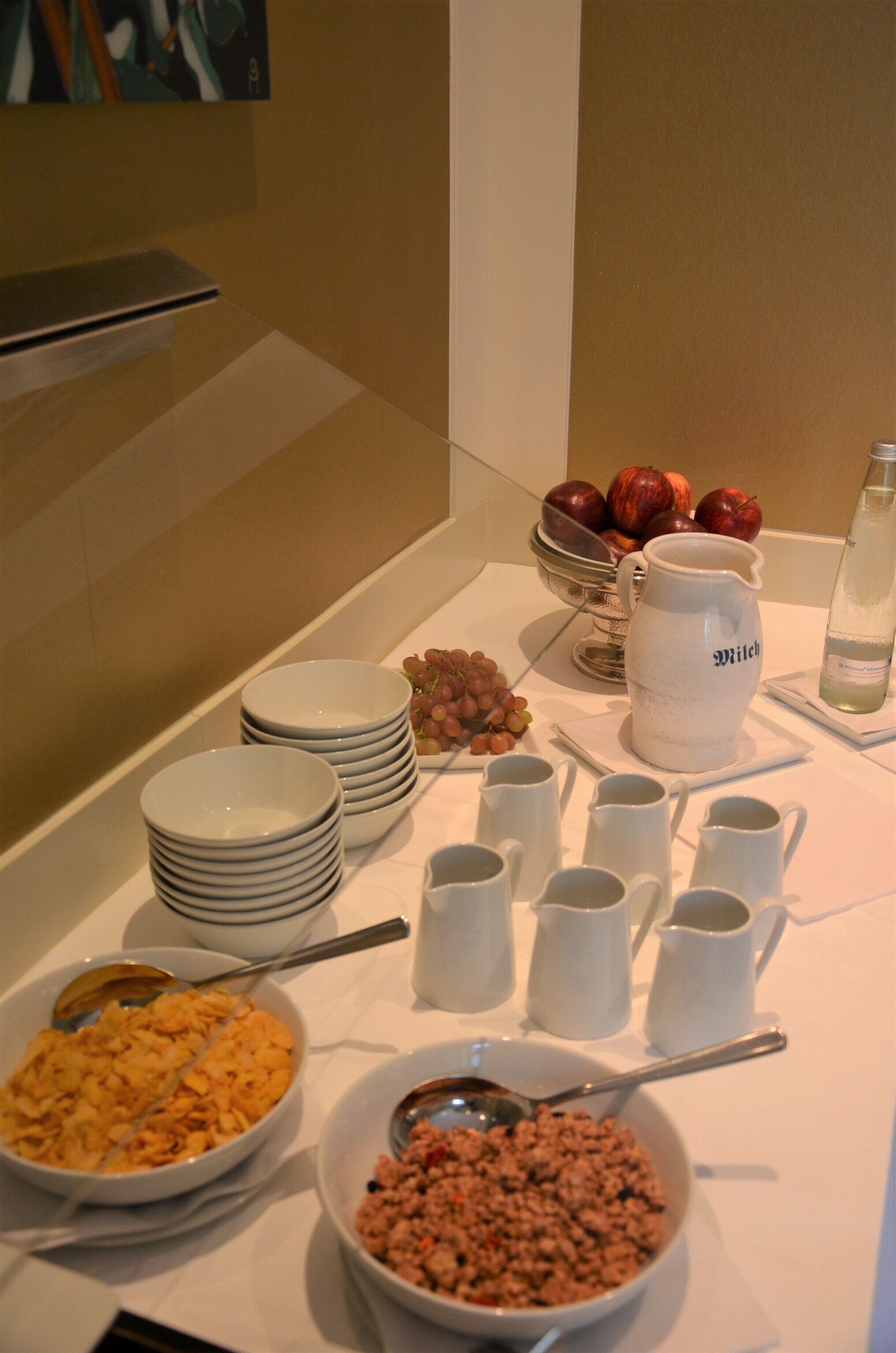 daily buffet breakfast (eur 19 per person)