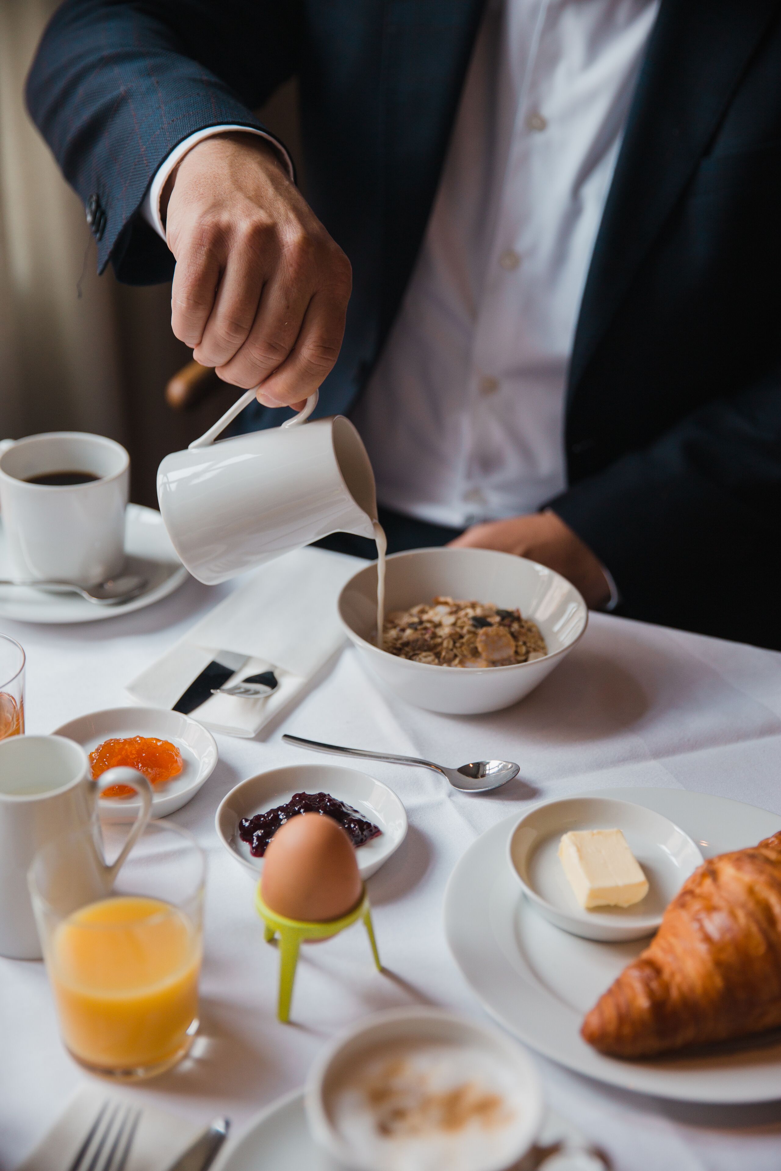 daily buffet breakfast (eur 19 per person)