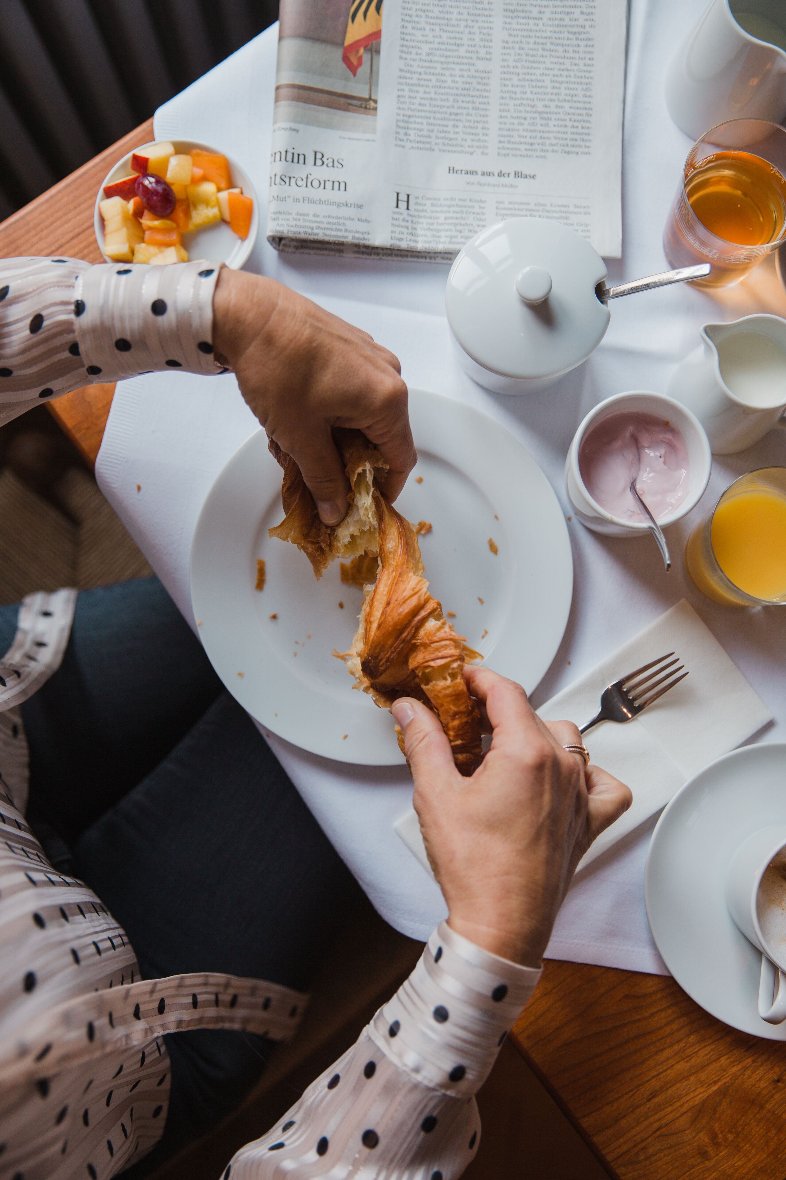 daily buffet breakfast (eur 19 per person)