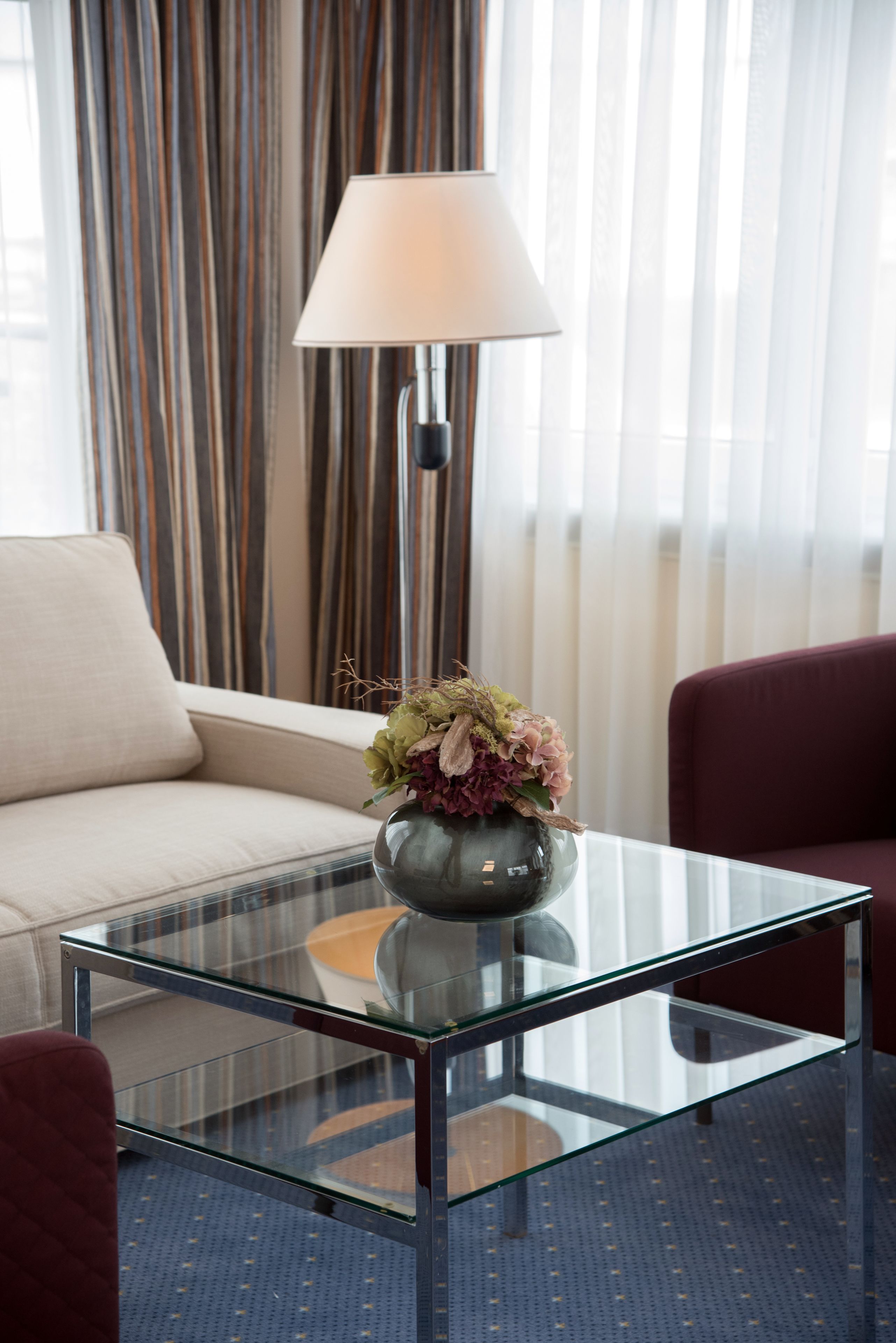 Penthouse, 1 King Bed with Sofa bed | Living area | Flat-screen TV