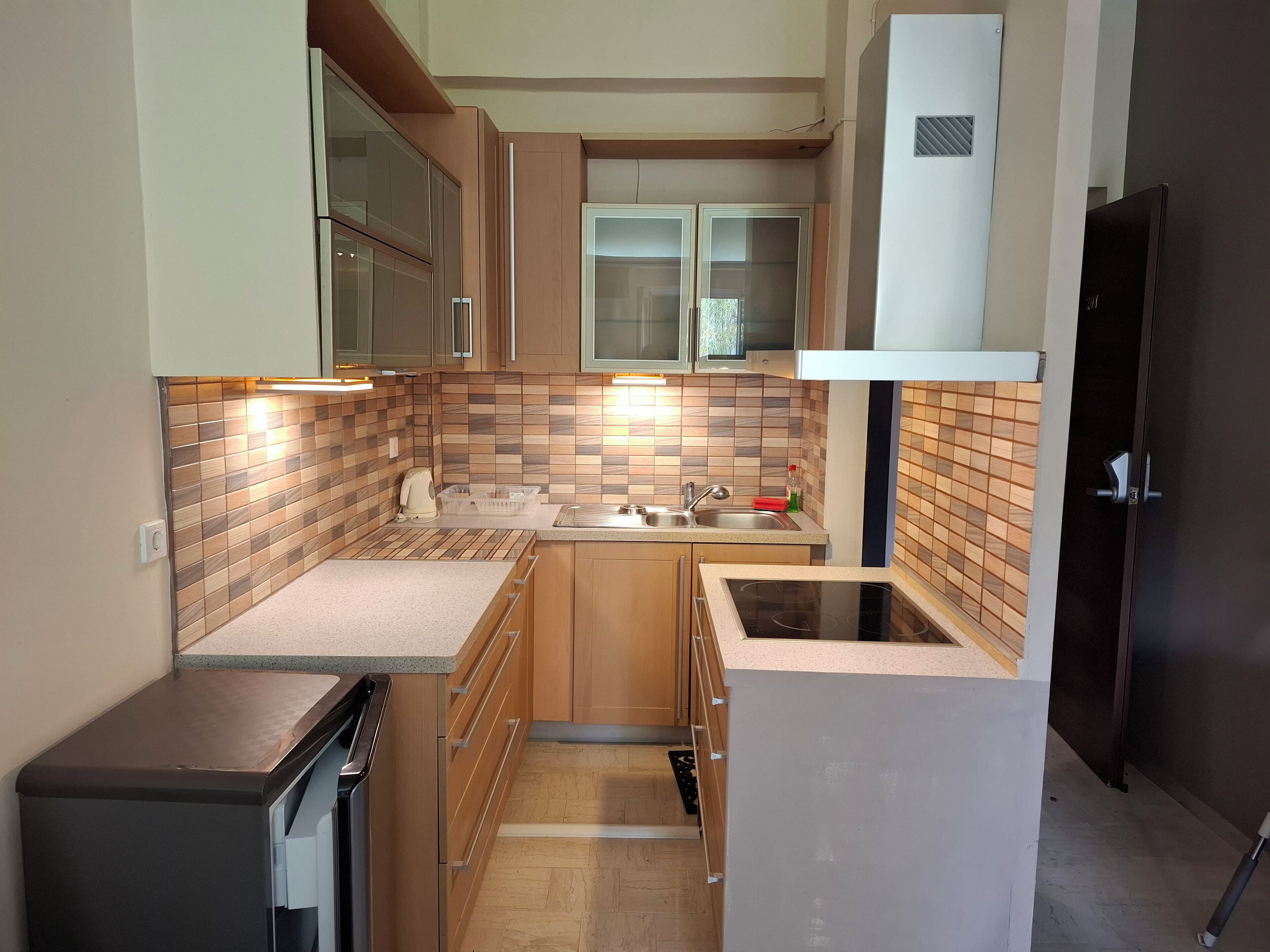 apartment, 1 bedroom, garden view | private kitchen