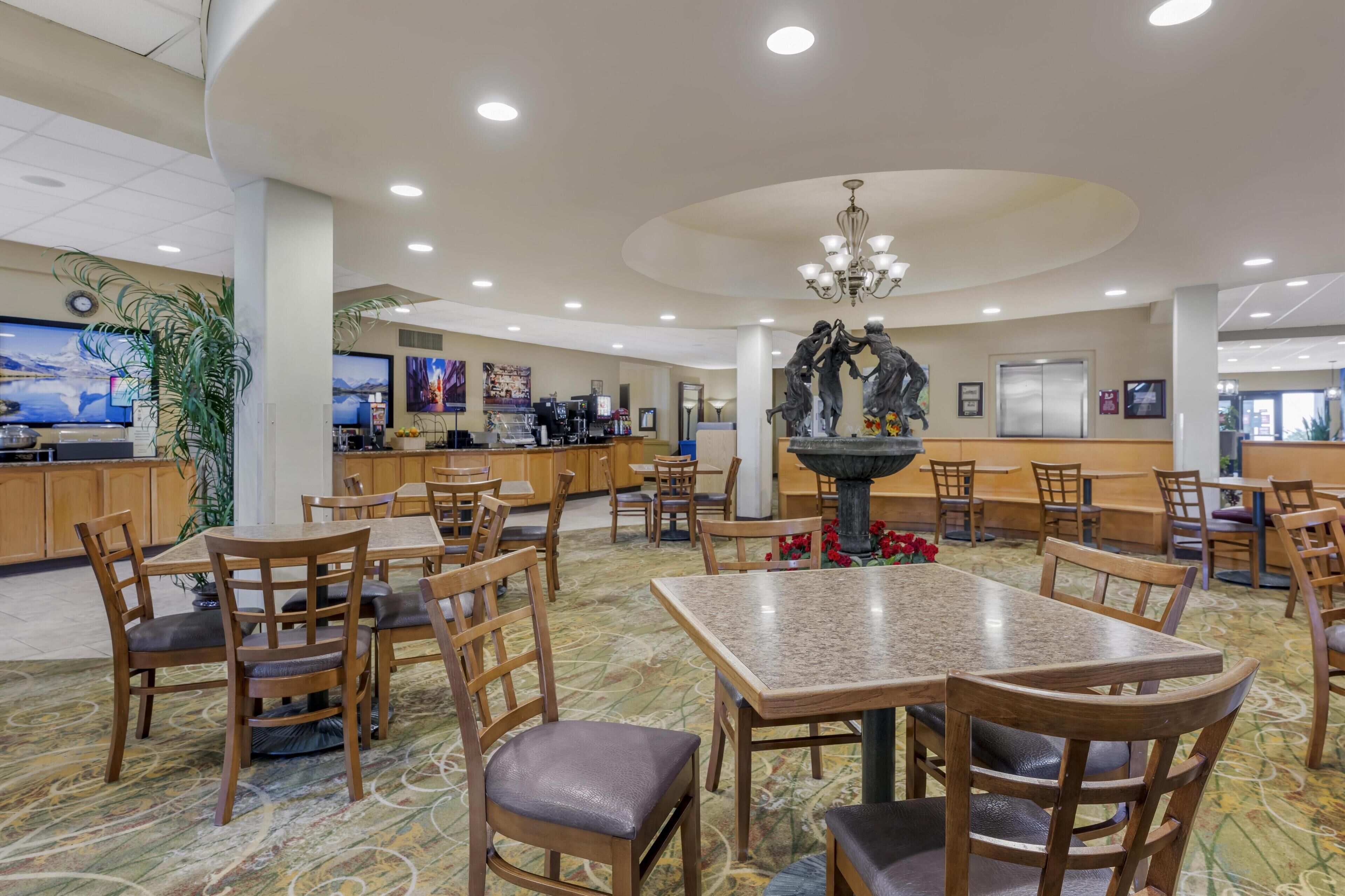 Free daily buffet breakfast