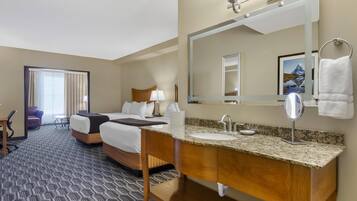 Suite, 2 Queen Beds, Non Smoking (Separate Living Room;with Sofabed) | Premium bedding, pillowtop beds, in-room safe, desk