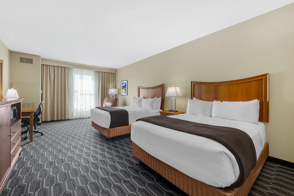 Standard Room, 2 Queen Beds, Accessible, Non Smoking | Premium bedding, pillowtop beds, in-room safe, desk