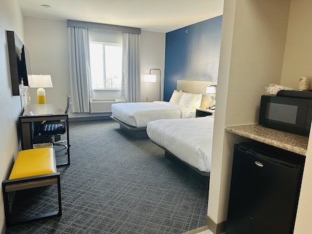 Room, 2 Queen Beds, Accessible, Non Smoking | Desk, laptop workspace, iron/ironing board, free WiFi