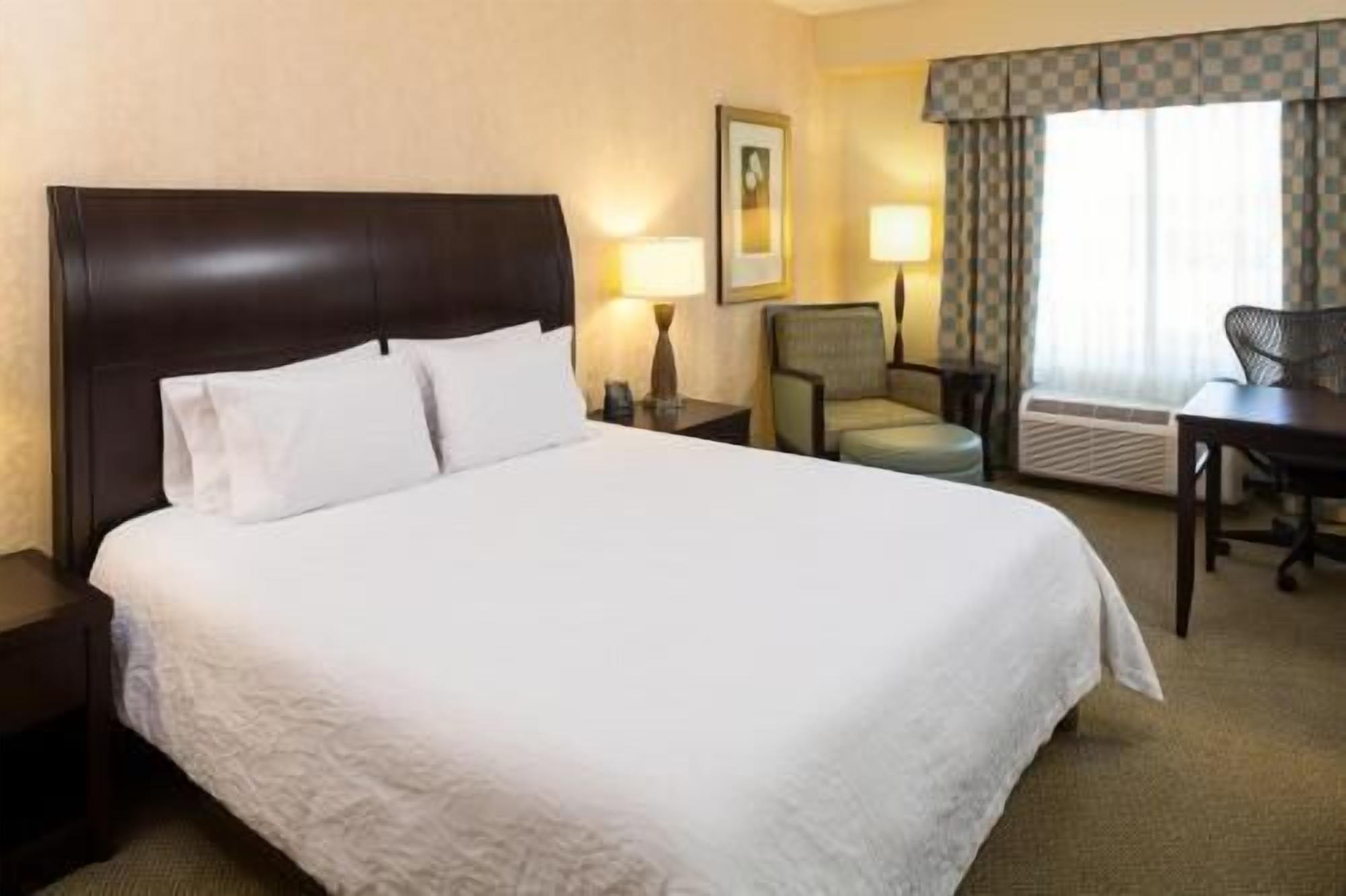 Down duvets, desk, blackout curtains, iron/ironing board