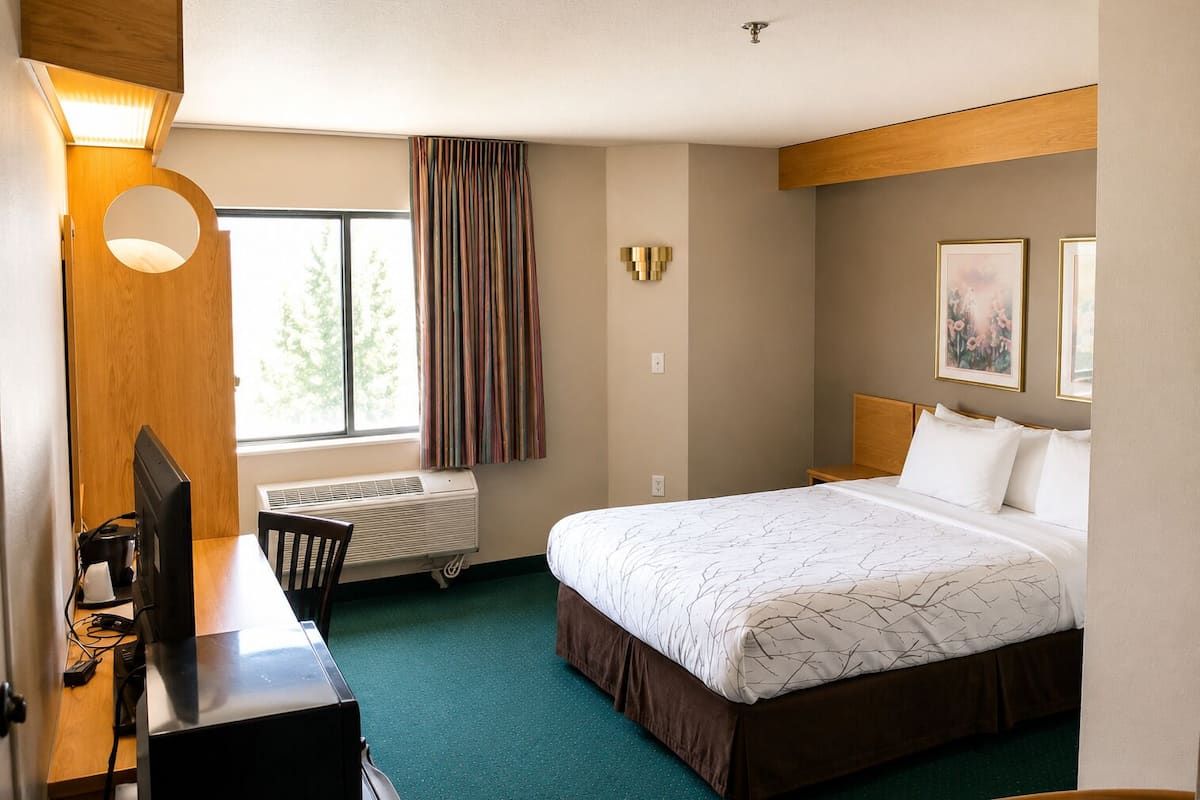 Standard Room, 1 Queen Bed, Accessible | Desk, free WiFi, bed sheets