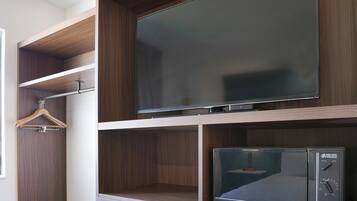 Desk, free WiFi, bed sheets