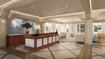 Hotel entrance and lobby at The Seagate