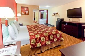 Room, 1 King Bed, Non Smoking, Jetted Tub | Desk, bed sheets - Budget Lodge Buena (Buena)