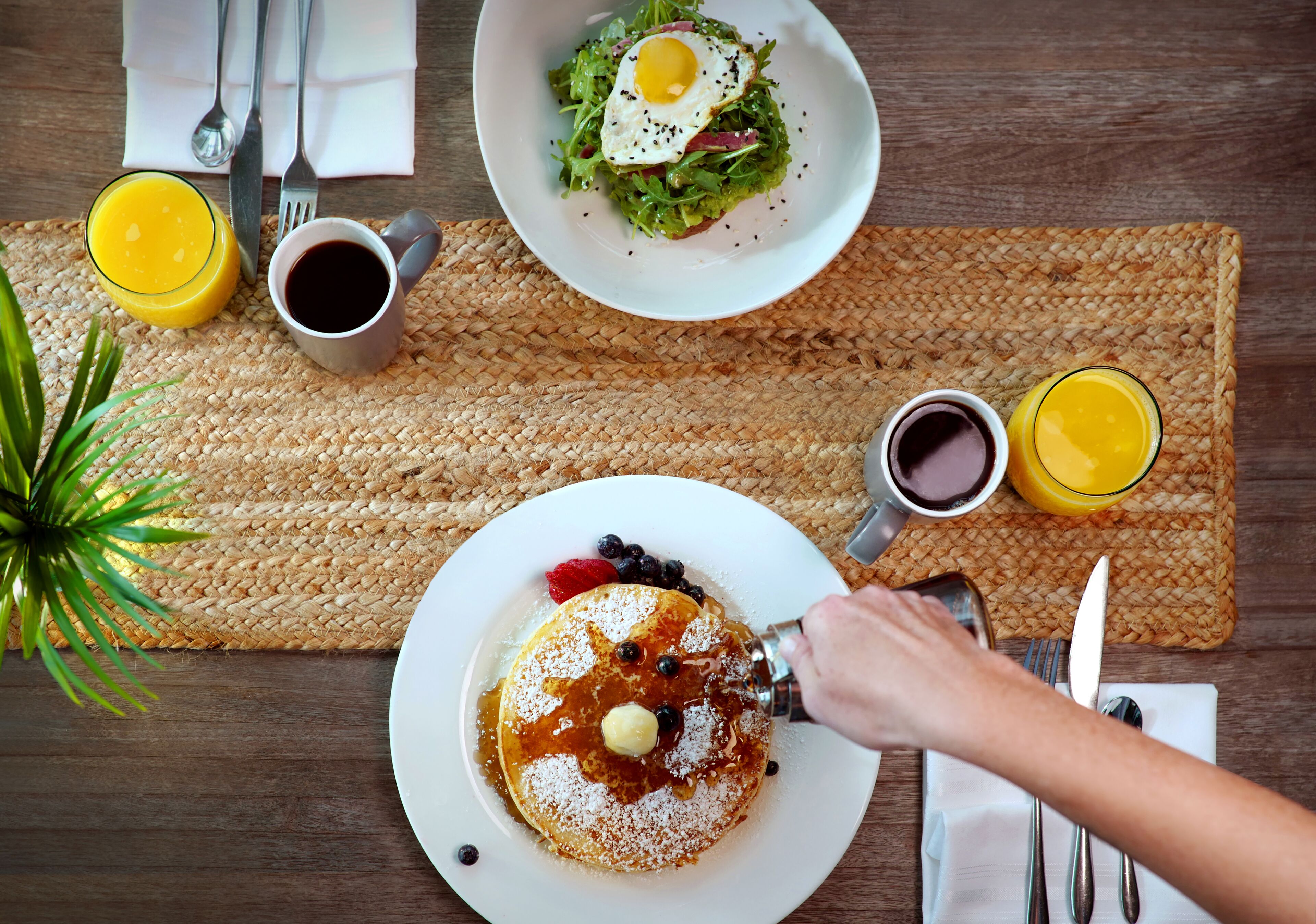 Daily cooked-to-order breakfast for a fee