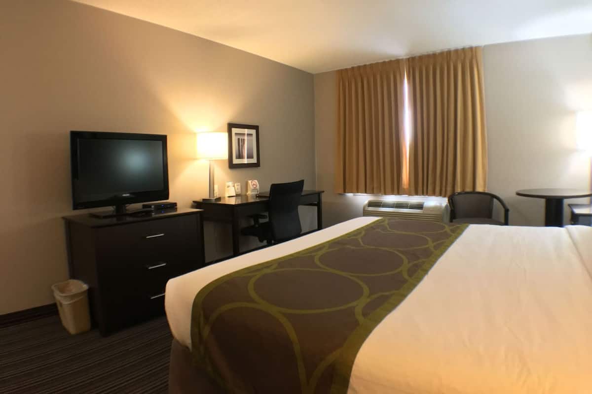 Colchones con pillow-top, escritorio y espacio para trabajar con laptop