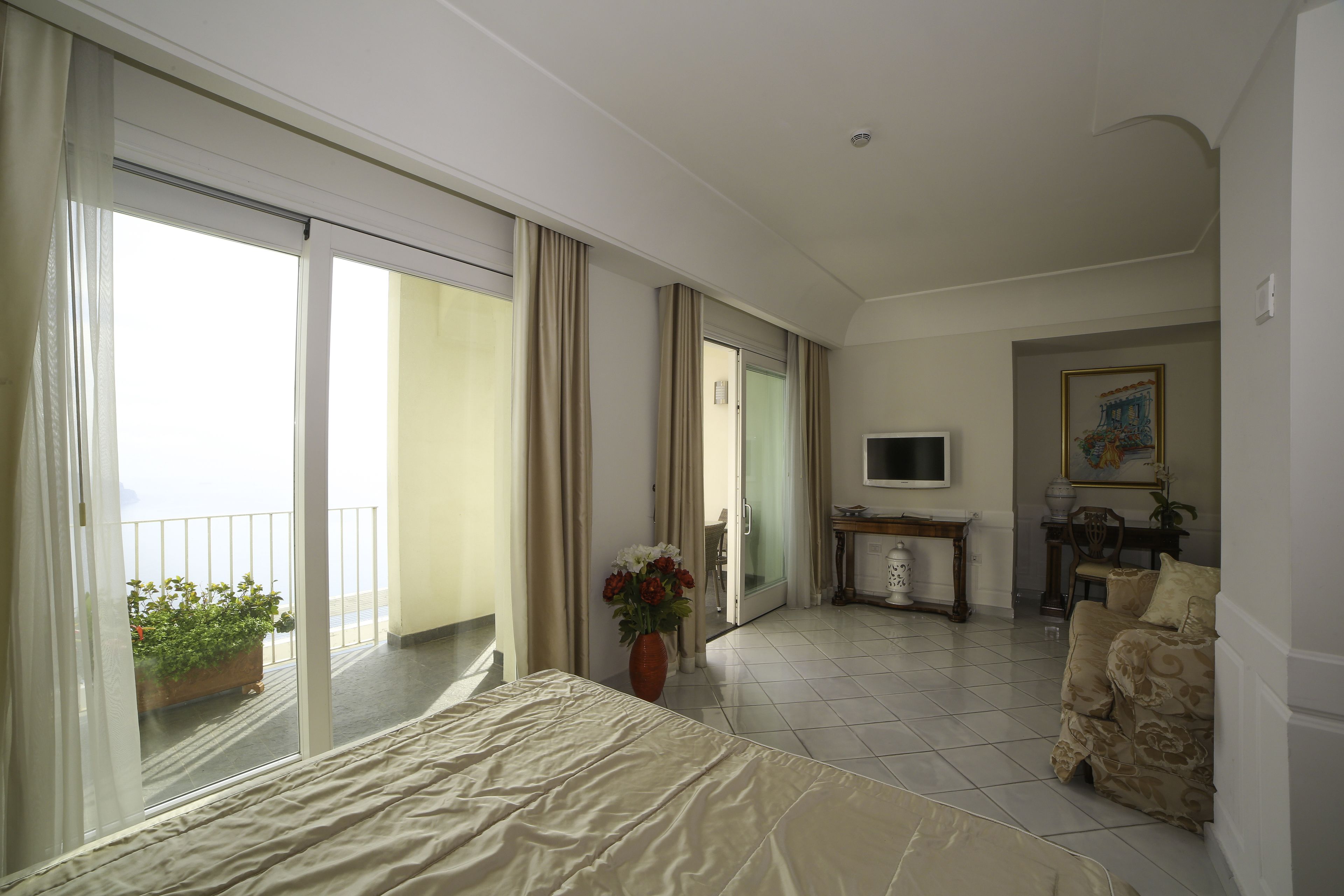 deluxe double room, 1 queen bed, terrace, sea view (panoramic) | minibar, in-room safe, soundproofing, free wifi