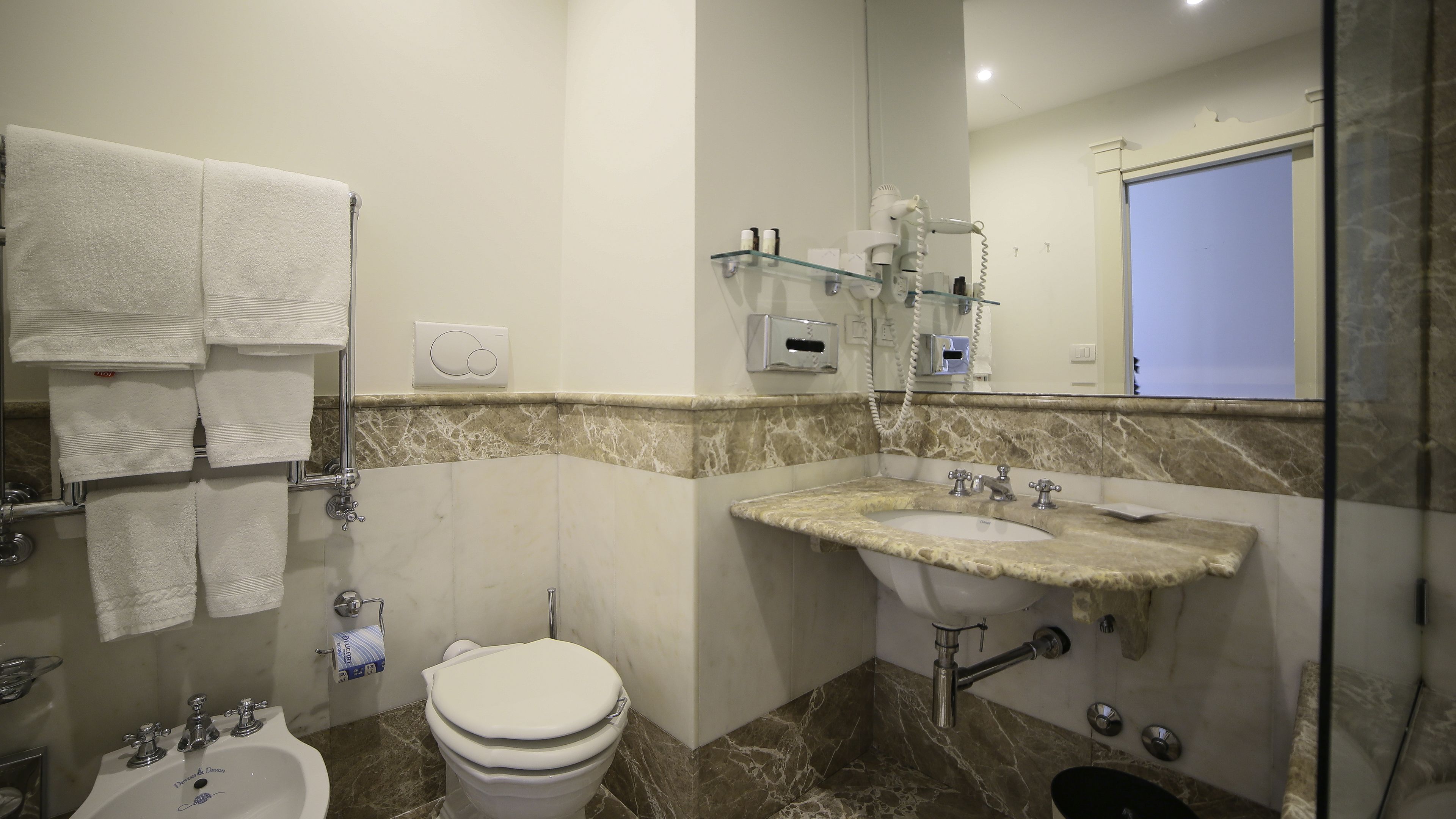 superior double room | bathroom amenities | free toiletries, hair dryer, slippers, bidet