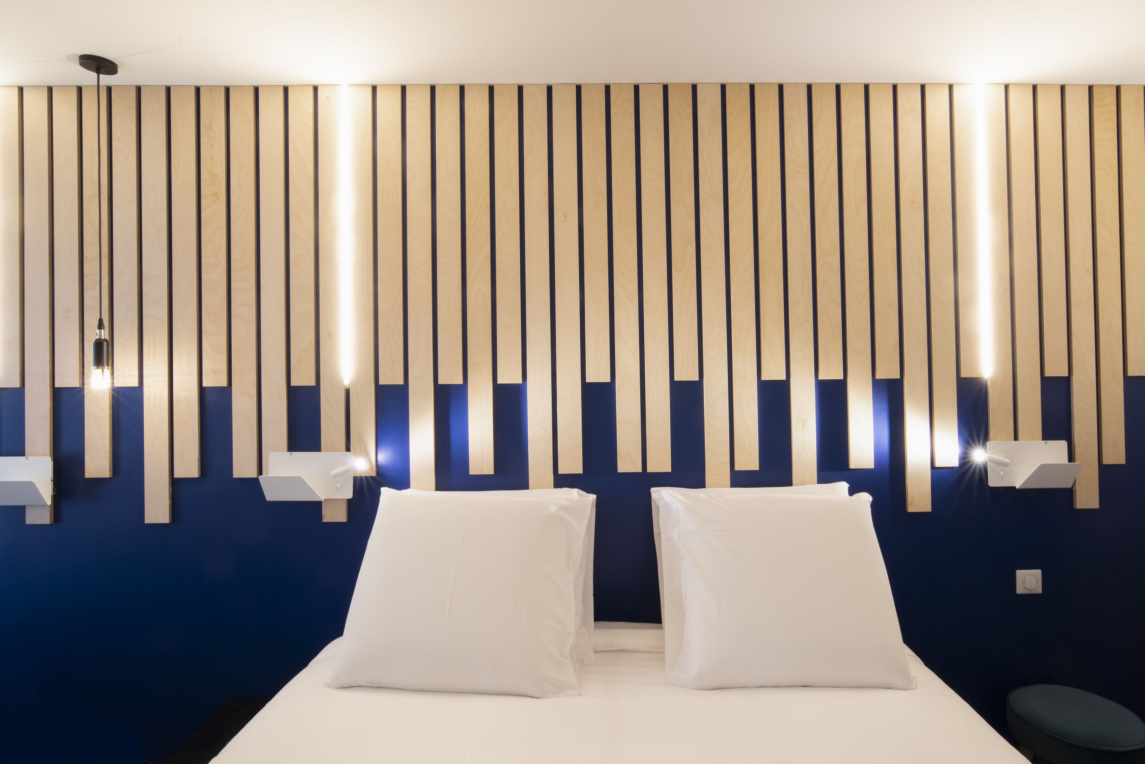 Standaard kamer, 1 eenpersoonsbed (une Personne) | Hypoallergeen beddengoed, een bureau, geluiddichte muren