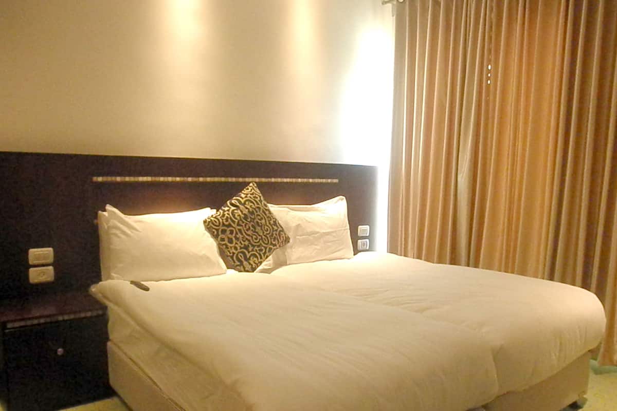 Minibar (free items), in-room safe, desk