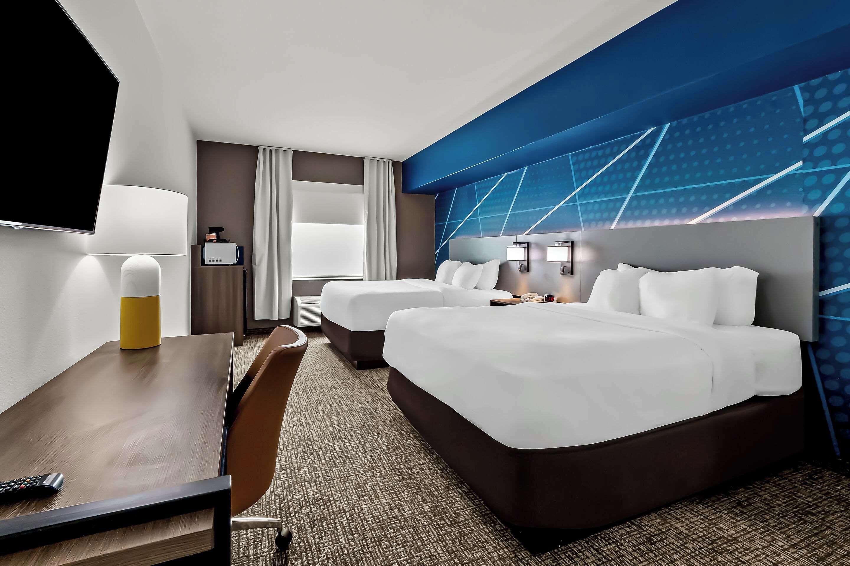 suite, 2 queen beds, accessible, non smoking | in-room safe, desk, iron/ironing board, free wifi