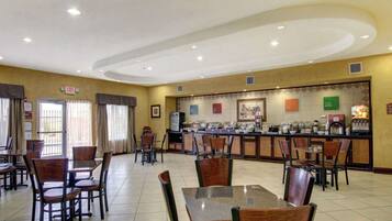 Free daily self-serve breakfast