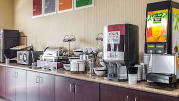 Free daily buffet breakfast