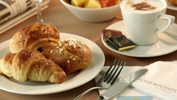 Daily buffet breakfast for a fee