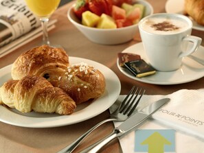 Daily buffet breakfast for a fee