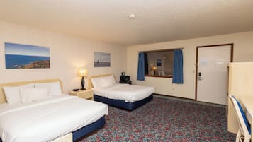 Blackout curtains, free WiFi, bed sheets