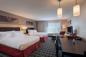 开间, 2 张大床 | 迷你吧、客房内保险箱、办公桌、笔记本电脑工作区