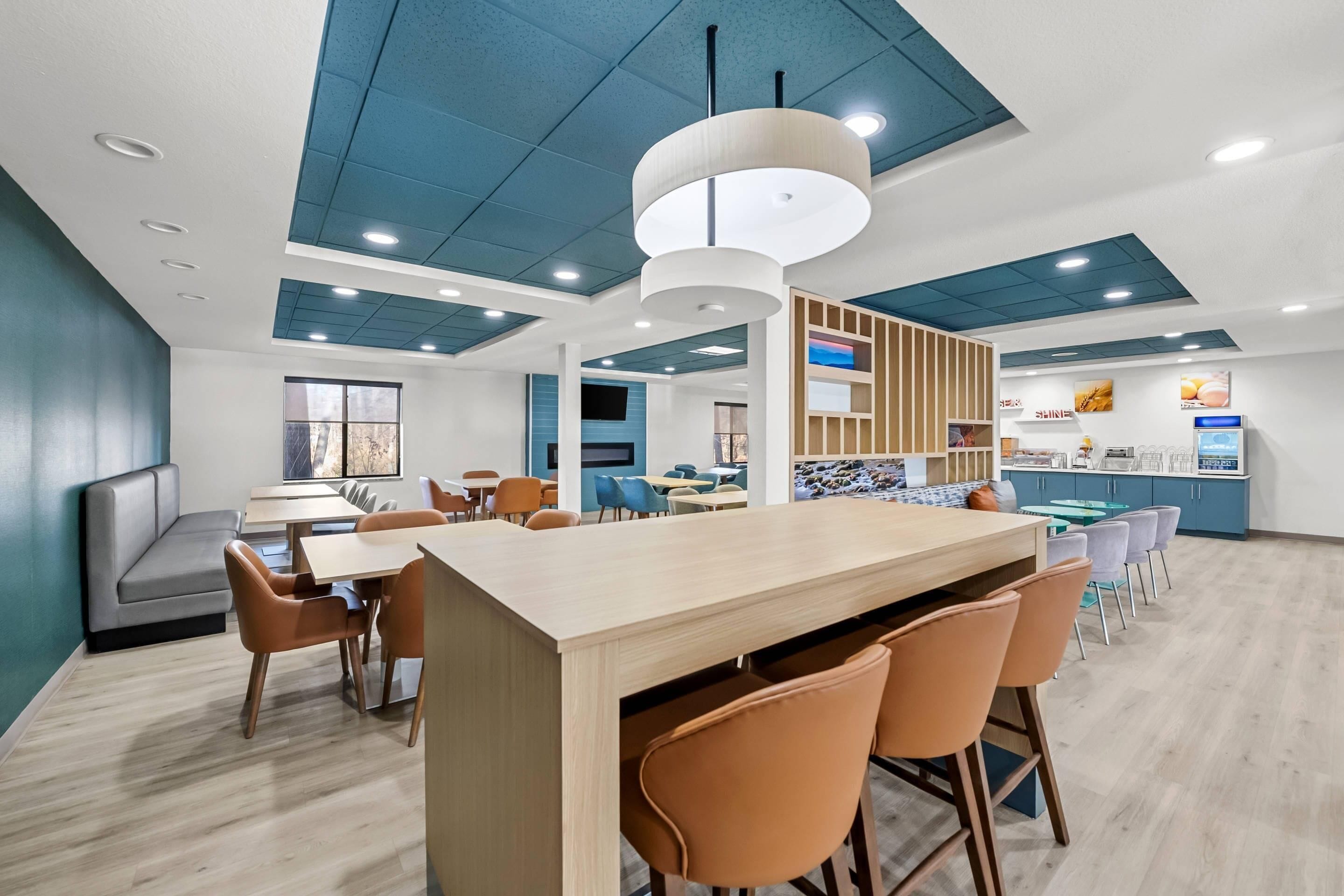 Café da manhã com buffet grátis