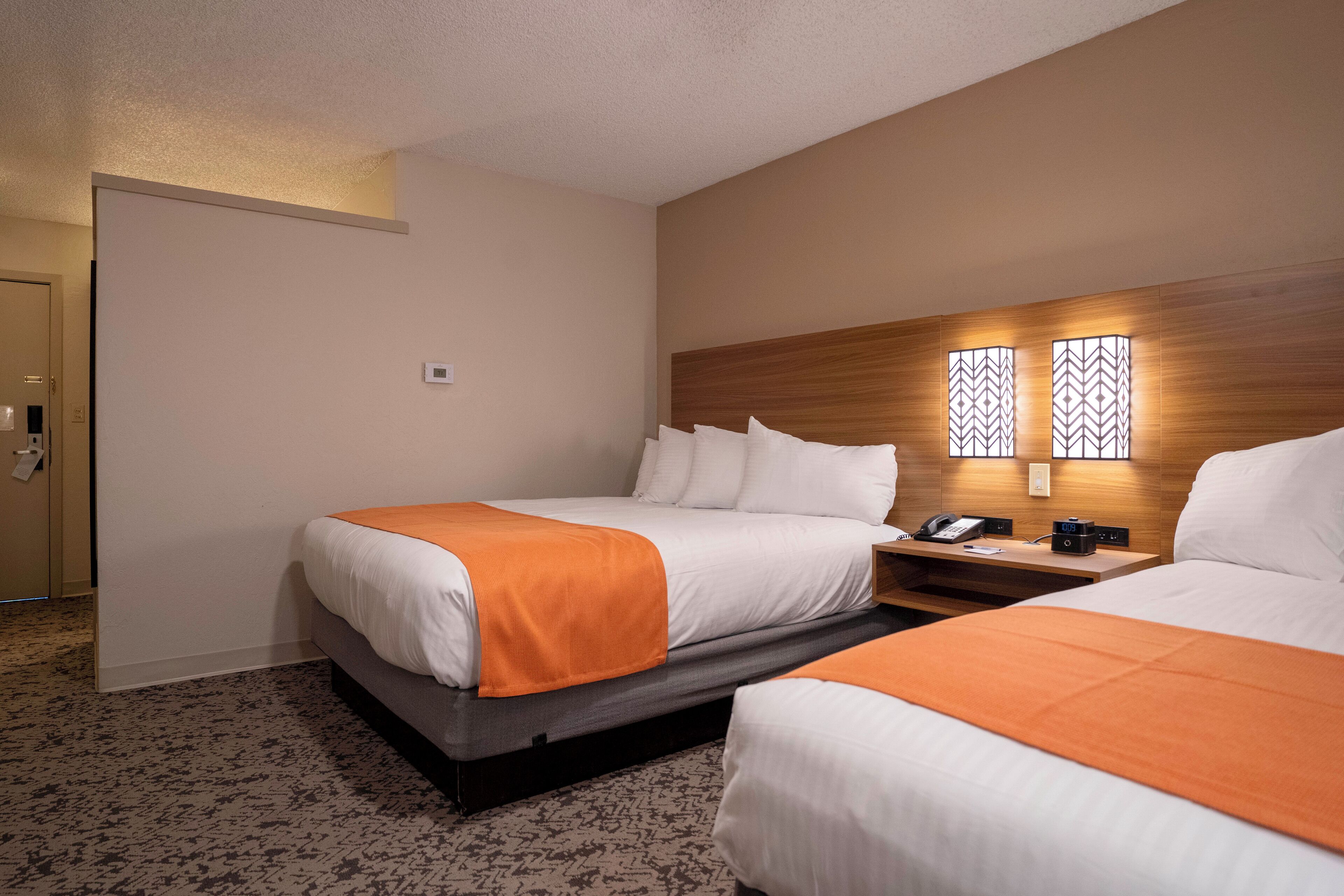 standard room, 2 queen beds (north) | free cots/infant beds, rollaway beds, bed sheets