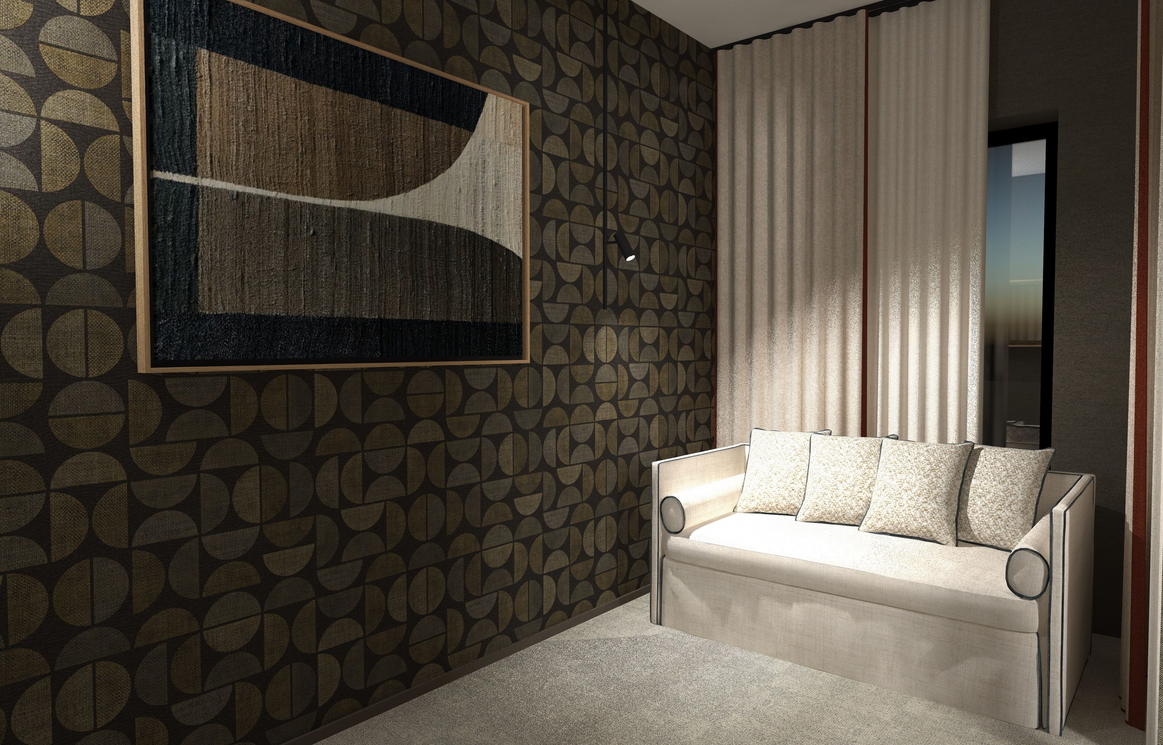 ジュニア スイート | 低刺激性寝具、セーフティボックス (室内)、デスク、遮光カーテン