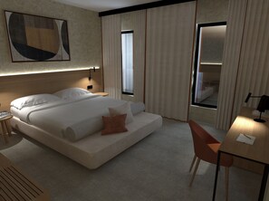 Hypoallergeen beddengoed, een kluis op de kamer, een bureau