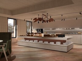 Free daily buffet breakfast