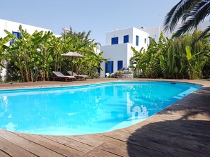 Triple Room, Pool View | View from room - Casa di Roma (Paros)