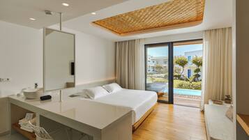 Premium Room with Private Pool | Premium bedding, pillow-top beds, in-room safe, desk