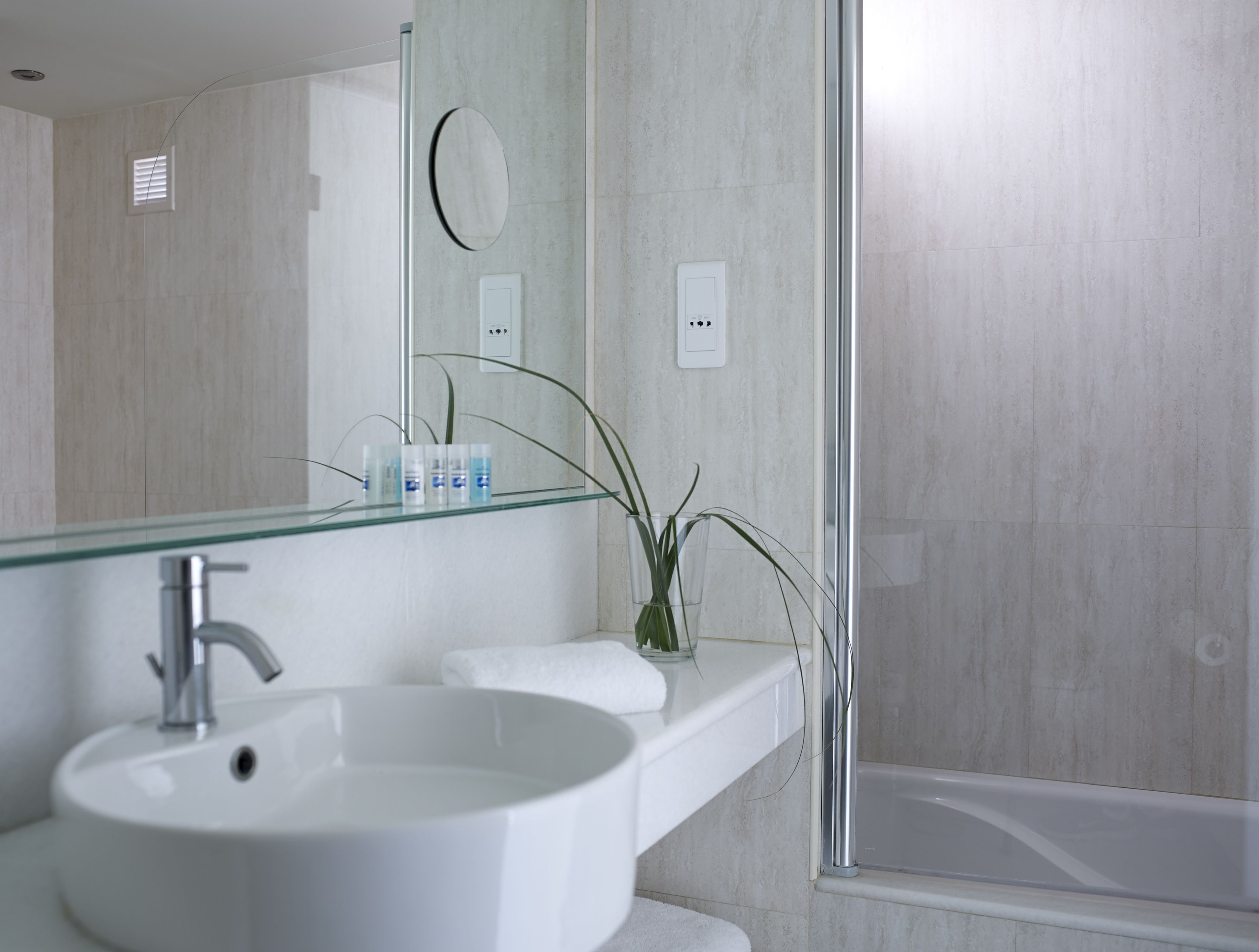 free toiletries, hair dryer, bathrobes, slippers