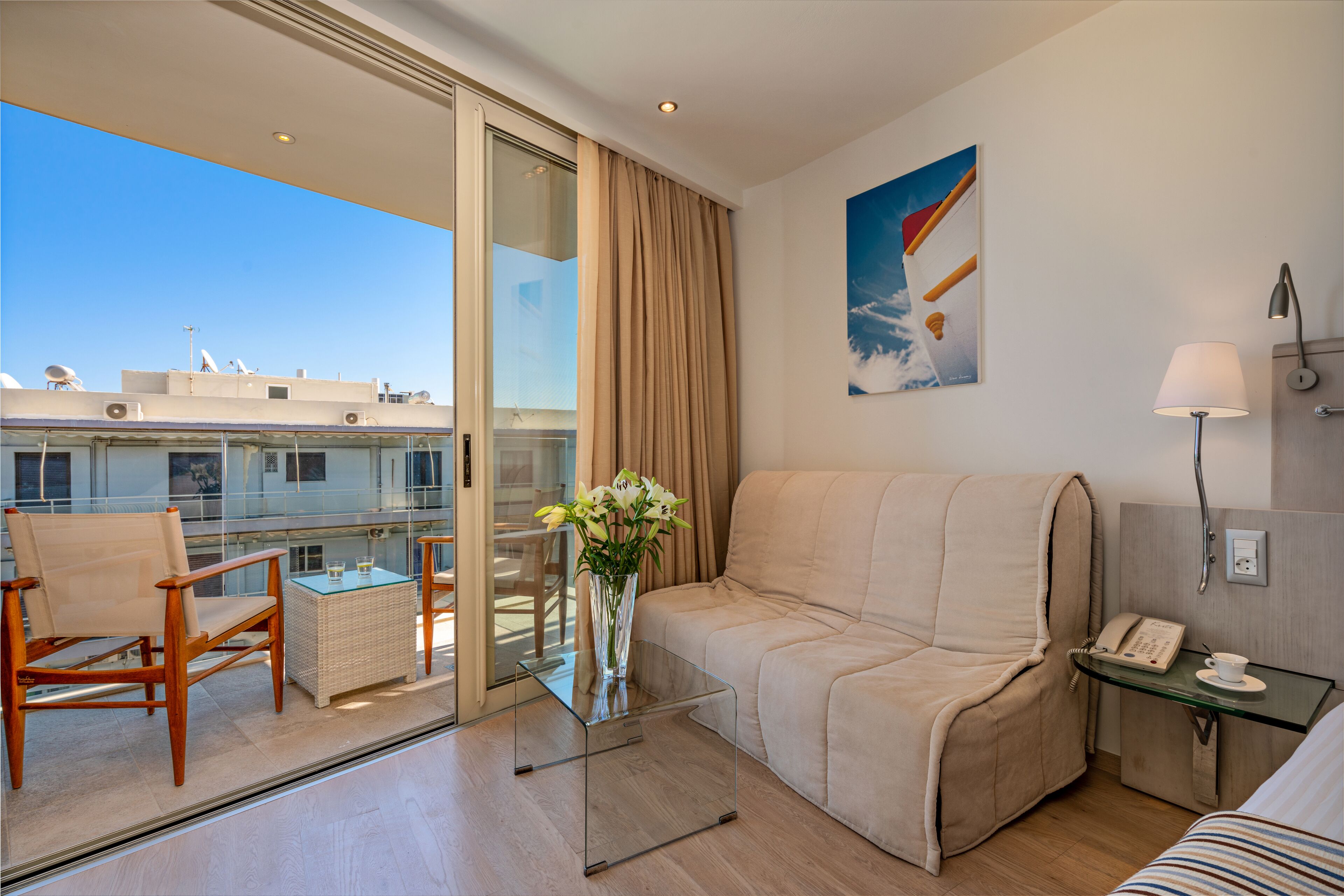 junior suite, sea view | balcony view