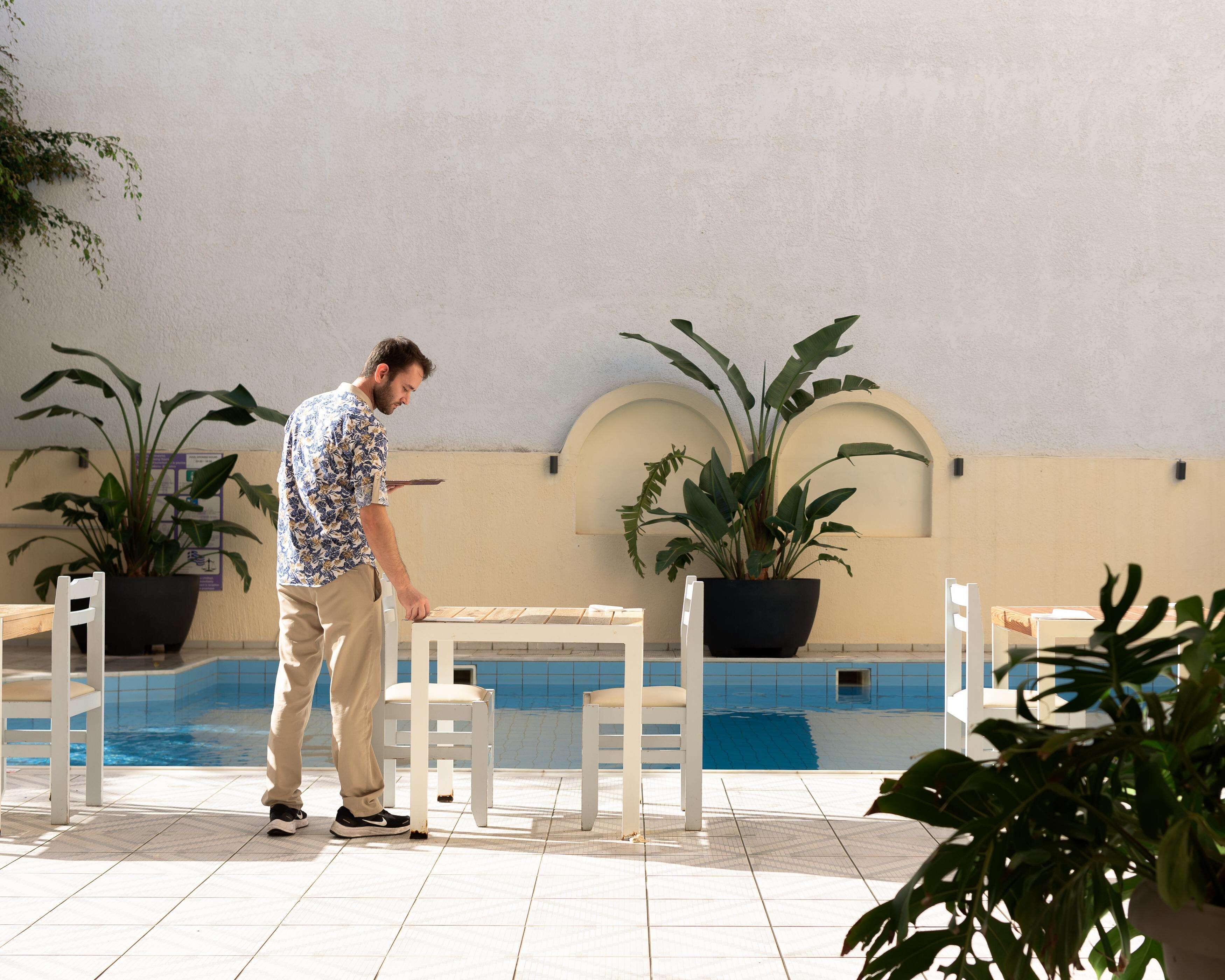 breakfast, dinner served; greek cuisine, pool views