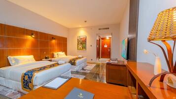 Minibar, desk, soundproofing, free cots/infant beds