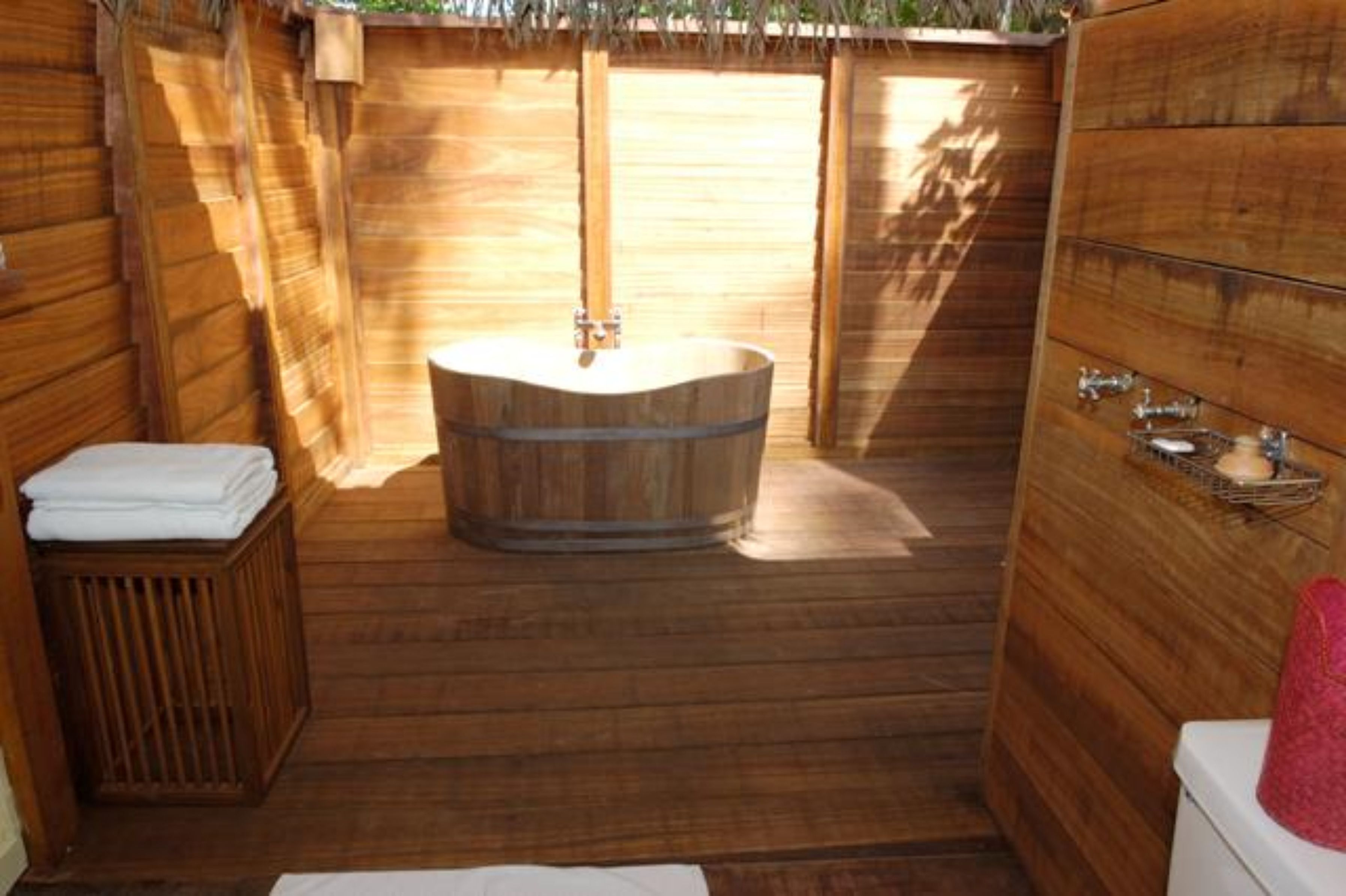 traditional villa (yellow orchid) | bathroom | free toiletries, hair dryer, slippers, towels